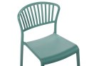 Zestaw 4 krzeseł do jadalni zielony GELA Lumarko!