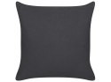 Bawełniana poduszka dekoracyjna w geometryczny wzór 45 x 45 cm czarno-biała BENZOIN Lumarko!