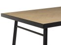 Stół do jadalni 180 x 90 cm jasne drewno z czarnym IVORIE Lumarko!
