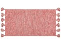 Dywan bawełniany 80 x 150 cm czerwony NIGDE Lumarko!