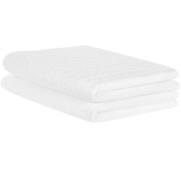 Komplet 2 ręczników bawełnianych frotte biały MITIARO Lumarko!