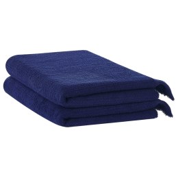 Komplet 2 ręczników bawełnianych frotte niebieski ATIU Lumarko!