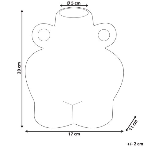 Dolomit Wazon na kwiaty 32 Czarny NAFPLIO