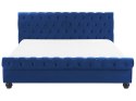 Łóżko wodne welurowe 180 x 200 cm niebieskie AVALLON Lumarko!
