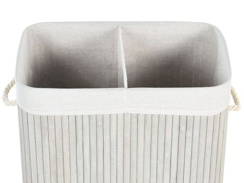 Kosz bambusowy z pokrywką szary KANDY