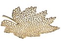 Zestaw 3 pater dekoracyjnych liść klonowy złoty PEMALI Lumarko!