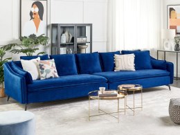 Sofa welurowa niebieska AURE Lumarko!