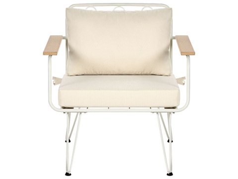 Zestaw ogrodowy 4-osobowy biało-beżowy MONTESILVANO