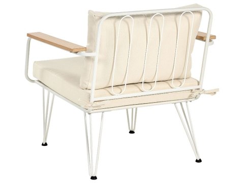 Zestaw ogrodowy 4-osobowy biało-beżowy MONTESILVANO