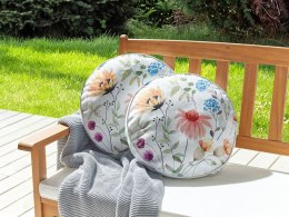 2 poduszki ogrodowe w kwiaty ⌀ 40 cm wielokolorowe MONESI Lumarko!