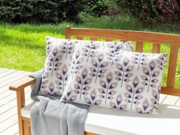 2 poduszki ogrodowe w liście 40 x 60 cm beżowe TORRETTA Lumarko!