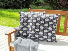 2 poduszki ogrodowe wzór geometryczny szare 45 x 45 cm VALSORDA Lumarko!
