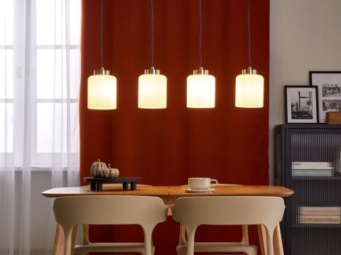 Lampa wisząca 4-punktowa metalowa mosiężna CAUDELO