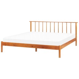 Łóżko drewniane 180 x 200 cm jasne BARRET II Lumarko!