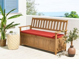 Poduszka na ławkę ogrodową 45 x 148 cm czerwona SOVANA Lumarko!