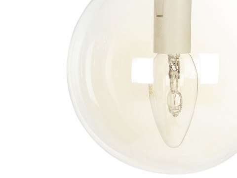 Lampa wisząca szklana 5-punktowa złota NOEL
