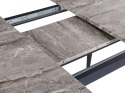 Stół do jadalni rozkładany 120/150 x 80 cm imitacja kamienia szary EFTALIA Lumarko!