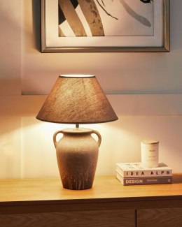 Lampa stołowa ceramiczna szara AGEFET Lumarko!