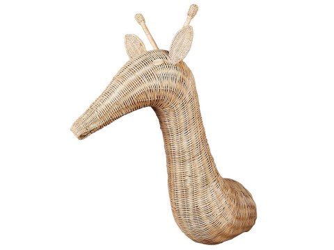 Rattanowa dekoracja ścienna żyrafa jasna BANANEC