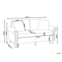 Sofa 2-osobowa biała GINNERUP Lumarko!
