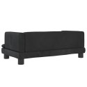Sofa dla dzieci, czarna, 80x45x30 cm, aksamit Lumarko!