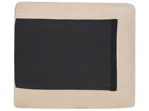 Zestaw wypoczynkowy welurowy beżowy VINTERBRO