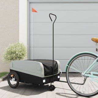 Przyczepka rowerowa, czarno-szara, 45 kg, żelazo Lumarko!