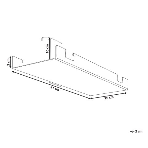 Organizer kabli pod biurko regulowane manualnie biały TRACIE