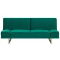 Sofa rozkładana welurowa zielona YORK Lumarko!