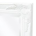 Lustro ścienne w stylu barokowym, 100x50 cm, białe Lumarko!