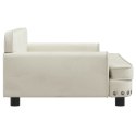 Sofa dla dzieci, kremowa, 90x53x30 cm, aksamit Lumarko!