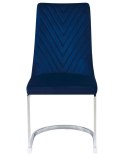 Zestaw 2 krzeseł do jadalni welurowy niebieski ALTOONA Lumarko!