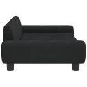 Sofa dla dzieci, czarna, 100x54x33 cm, aksamit Lumarko!