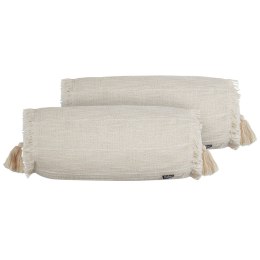 2 poduszki dekoracyjne bawełniane 20 x 50 cm beżowe NAHLEH Lumarko!