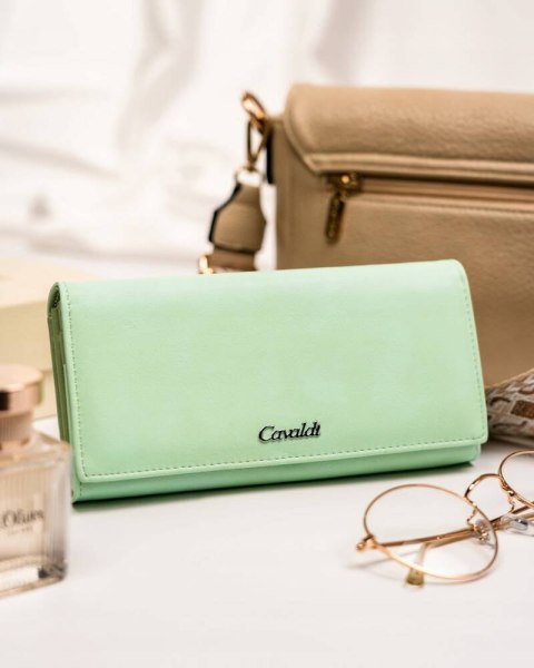 Duży, poziomy portfel damski ze skóry ekologicznej - 4U Cavaldi Lumarko!