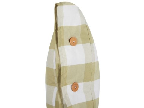 2 poduszki dekoracyjne w kratę 40 x 60 cm zielone TAMNINE