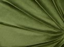 2 welurowe poduszki dekoracyjne z plisami ⌀ 38 cm zielona BODAI Lumarko!