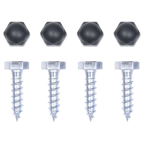 Drążki do przewrotów, 2 szt., 125 cm, stalowe, czerwone Lumarko!