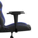 Fotel gamingowy, czarno-niebieski, sztuczna skóra Lumarko!