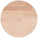 Okrągły blat do stolika, Ø30x1,5 cm, surowe drewno dębowe Lumarko!