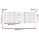 Brama ogrodowa, antracytowa, 300x125 cm, stal Lumarko!