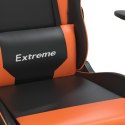 Fotel gamingowy, czarno-pomarańczowy, sztuczna skóra Lumarko!