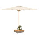 Osłona na podstawę parasola ogrodowego, szara, 70x70x25 cm Lumarko!