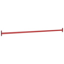 Przykręcany drążek prosty, 125 cm, stalowy, czerwony Lumarko!