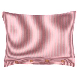 Bawełniana poduszka dekoracyjna w paski 40 x 60 cm czerwono-biała AALITA Lumarko!