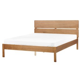 Łóżko drewniane 160 x 200 cm jasne BOISSET Lumarko!