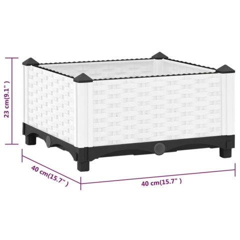 Donica do podwyższonej rabaty, 40x40x23 cm, polipropylen Lumarko!