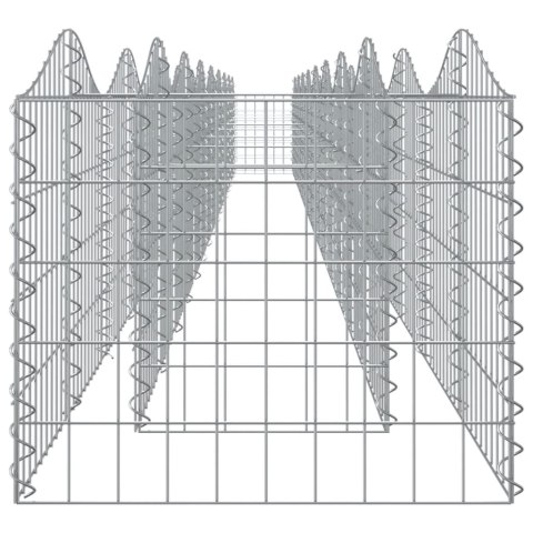 Łukowaty kosz gabionowy, 800x50x50 cm, galwanizowane żelazo Lumarko!