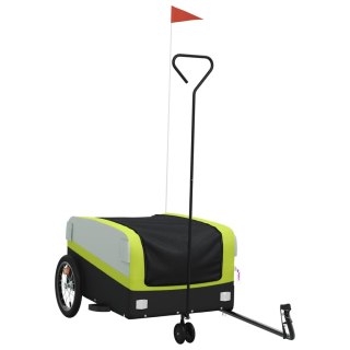 Przyczepka rowerowa, czarno-zielona, 45 kg, żelazo Lumarko!