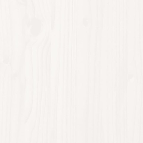 Rama łóżka z wezgłowiem, biała, 140x200 cm, lite drewno sosnowe Lumarko!